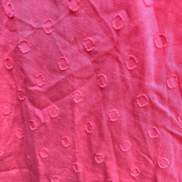 Maxi Dress Size 4 R. Yiposha Smocked Waist Salmon Pink Swiss Dots NWT - Picture 7 of 11